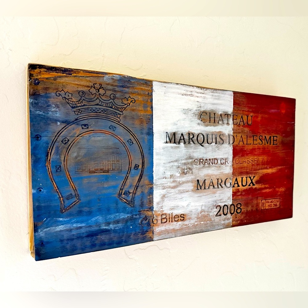 French Wine Box Wall Art Decor